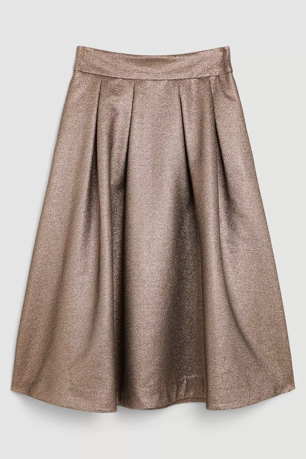 Karen millen on sale metallic pleated skirt